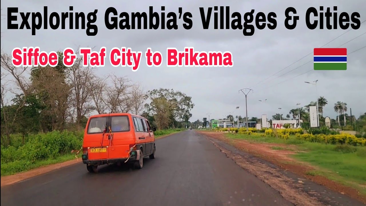 Drive Through Siffoe & Taf City to Brikama Market Real Gambia Exploration after Rain in Africa 2025