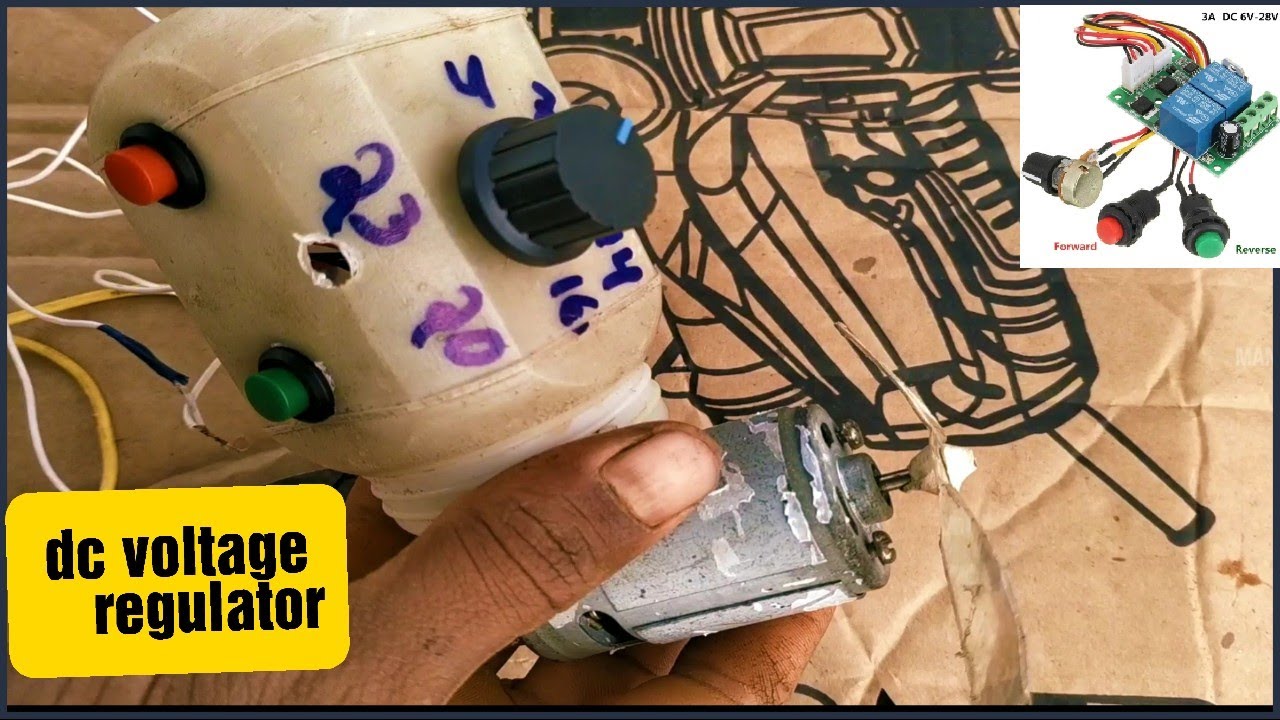 Home made dc motor speed controller | with forward and reverse | PWM DC motor speed reguletor