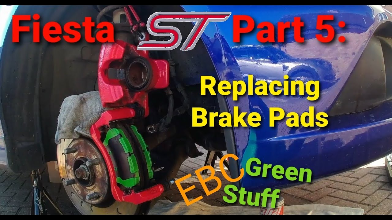 Ford Fiesta ST 2014 года, часть 5: как заменить передние и задние тормозные колодки 👨‍🔧 EBC Green...