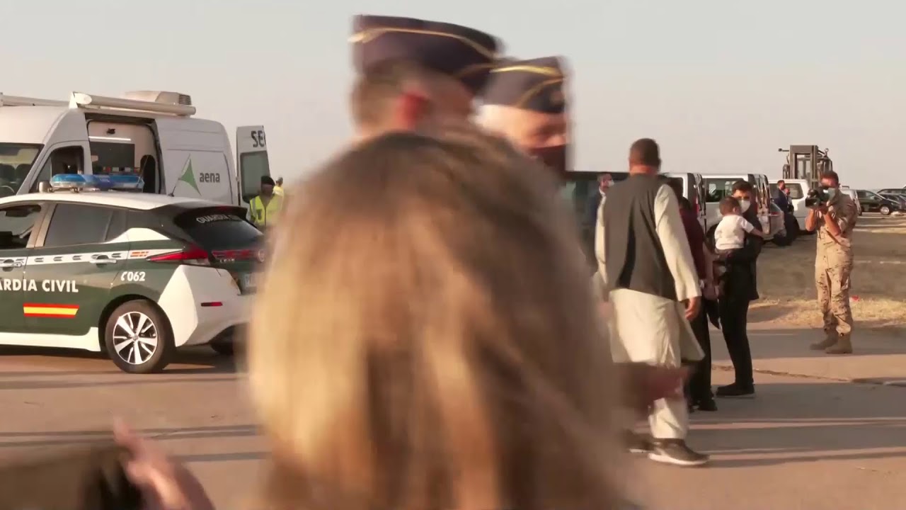 LIVE: Spain's prime minister welcomes Afghanistan evacuees