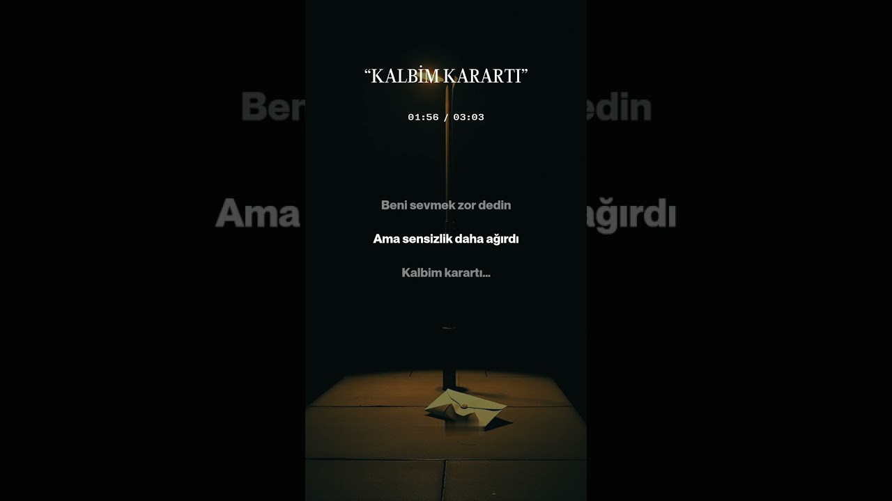 KALBİM KARARTI – Vazgeçmedim… (Duygusal Trap Rap 2026)