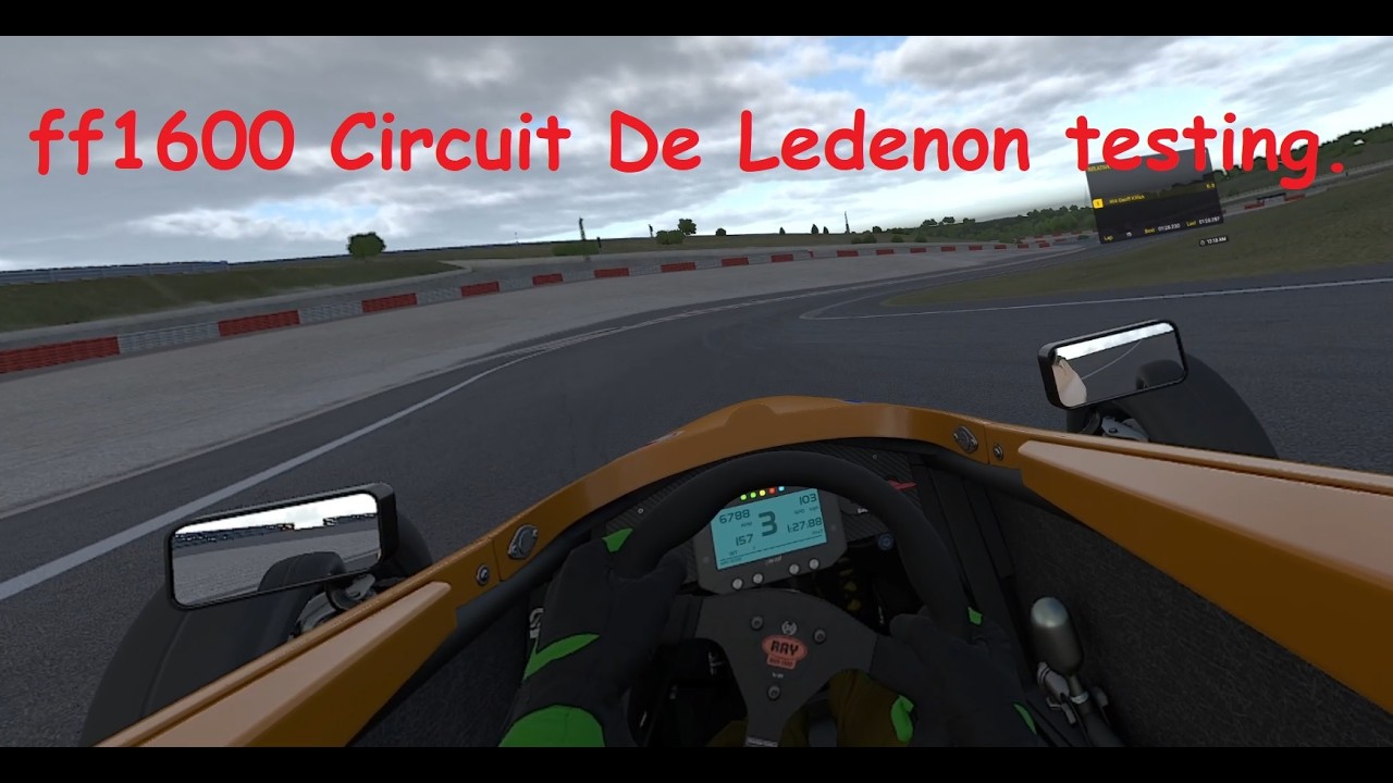 iRacing ff1600 Circuit de Ledenon testing.