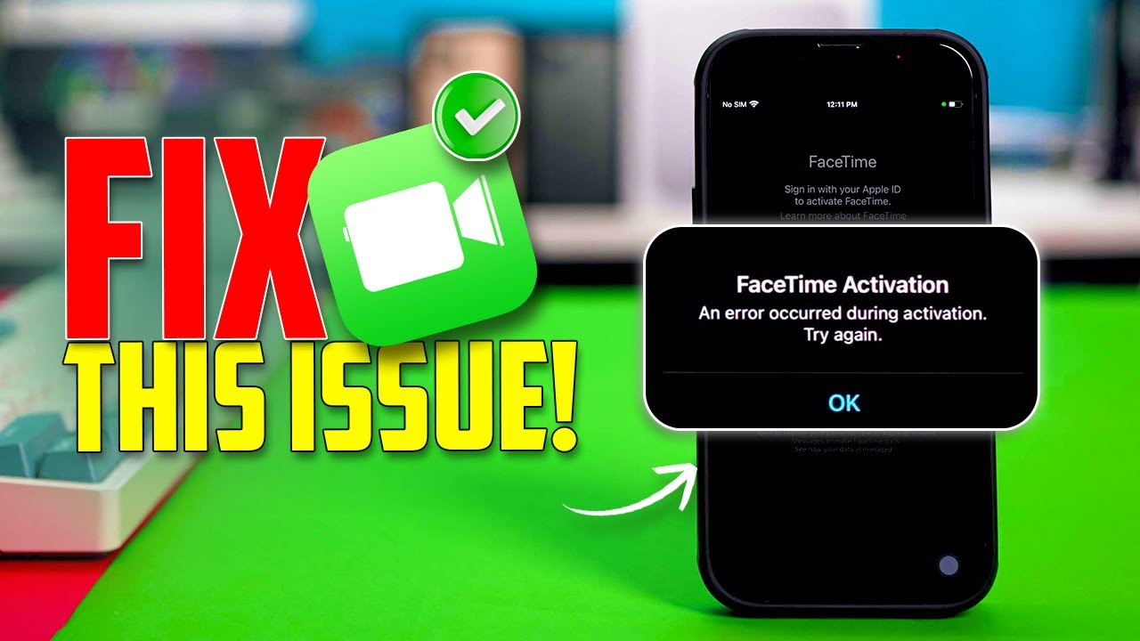 Исправление ошибки активации FaceTime на iPhone | Во время активации произошла ошибка