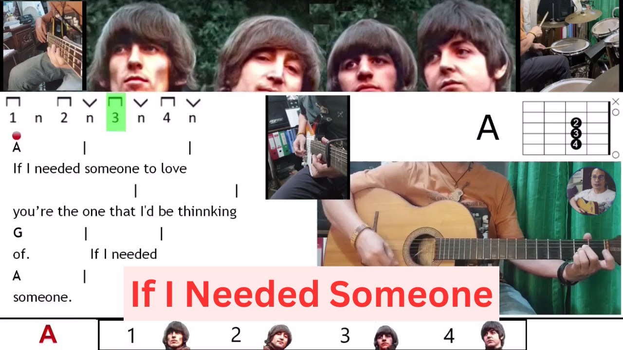 Learn 'If I Needed Someone' by The Beatles - Easy Guitar Chords & Lyrics! - Play Along and Demo
