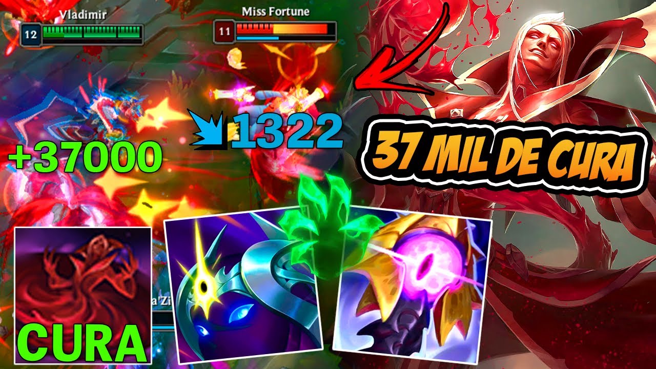 VLADIMIR TOP 37 MIL DE CURA DEPOIS DO REWORK DA POÇA !! - LEAGUE OF LEGENDS