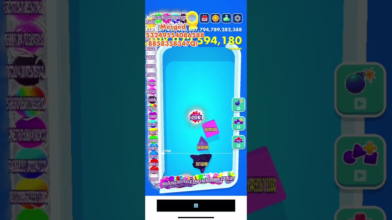 BOUNCE MERGE UPDATE & 1 OCTODECILLION! #gaming #shorts #merge