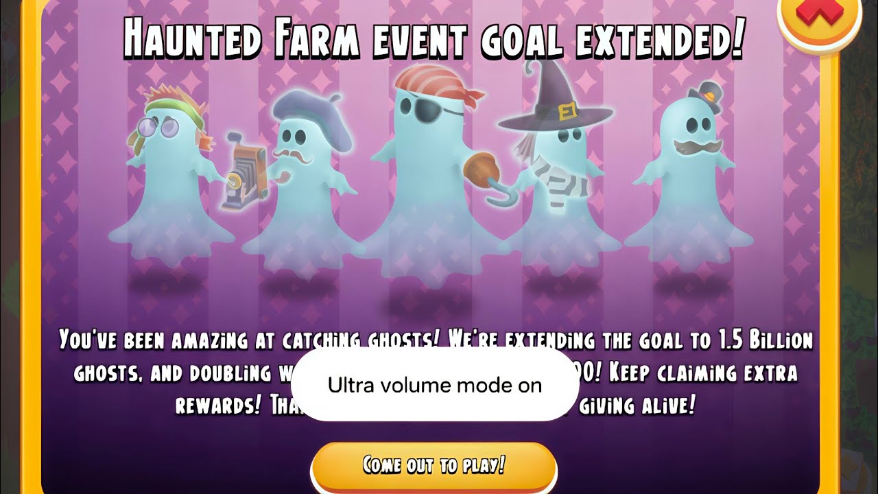 Haunted farm event goal extended 👑 MASTER JIRAYA 👑