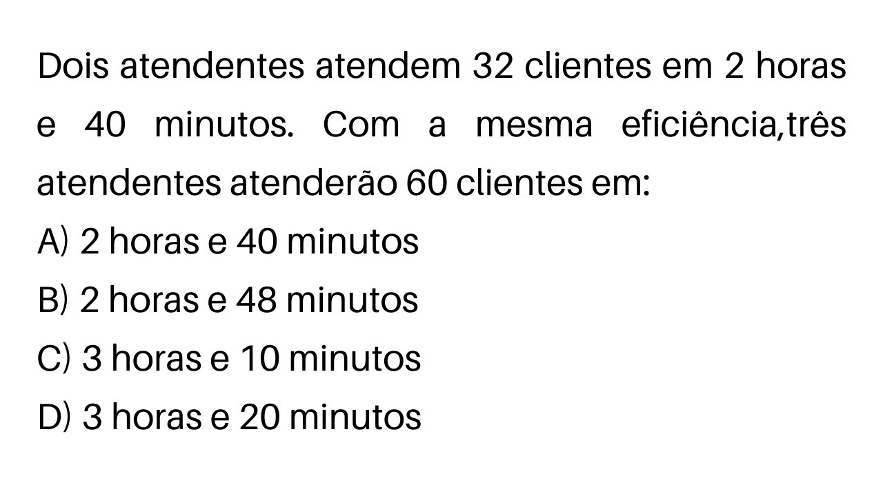 QUESTÃO DE REGRA DE TRÊS IMPERDÍVEL EM PROVA! POUCOS CONSEGUEM RESOLVER!