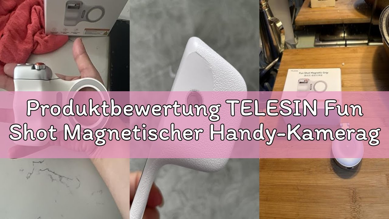 Produktbewertung TELESIN Fun Shot Magnetischer Handy-Kameragriff + C03 Magnetisches Selfie-Licht (We