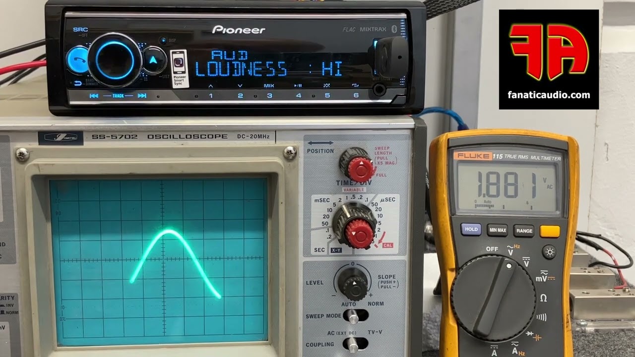 Pioneer MVH-S520BT linjal&auml;htojen mittaukset