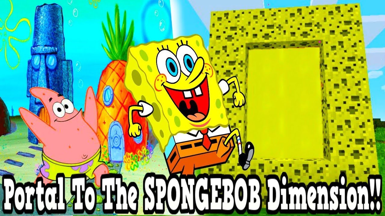Minecraft How To Make A Portal To The SpongeBob Dimension - SpongeBob Dimension Showcase!!!