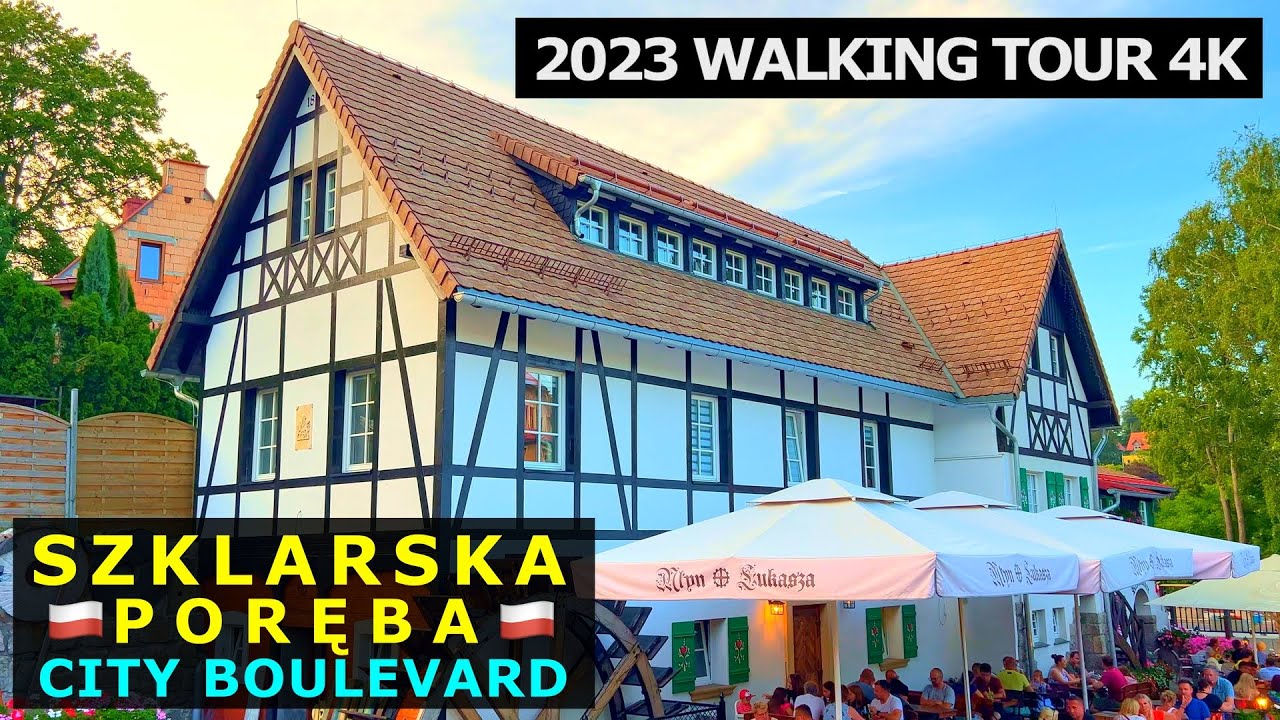 🇵🇱 Szklarska Poręba Poland Karkonosze 2024 - Szklarska Poręba Walking Tour 4K