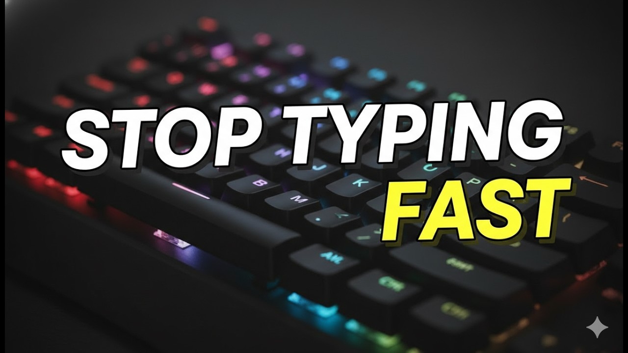 Typing Faster Is Actually Slowing You Down 🤯⚡ | 200 WPM CHALLENGE DAY 37