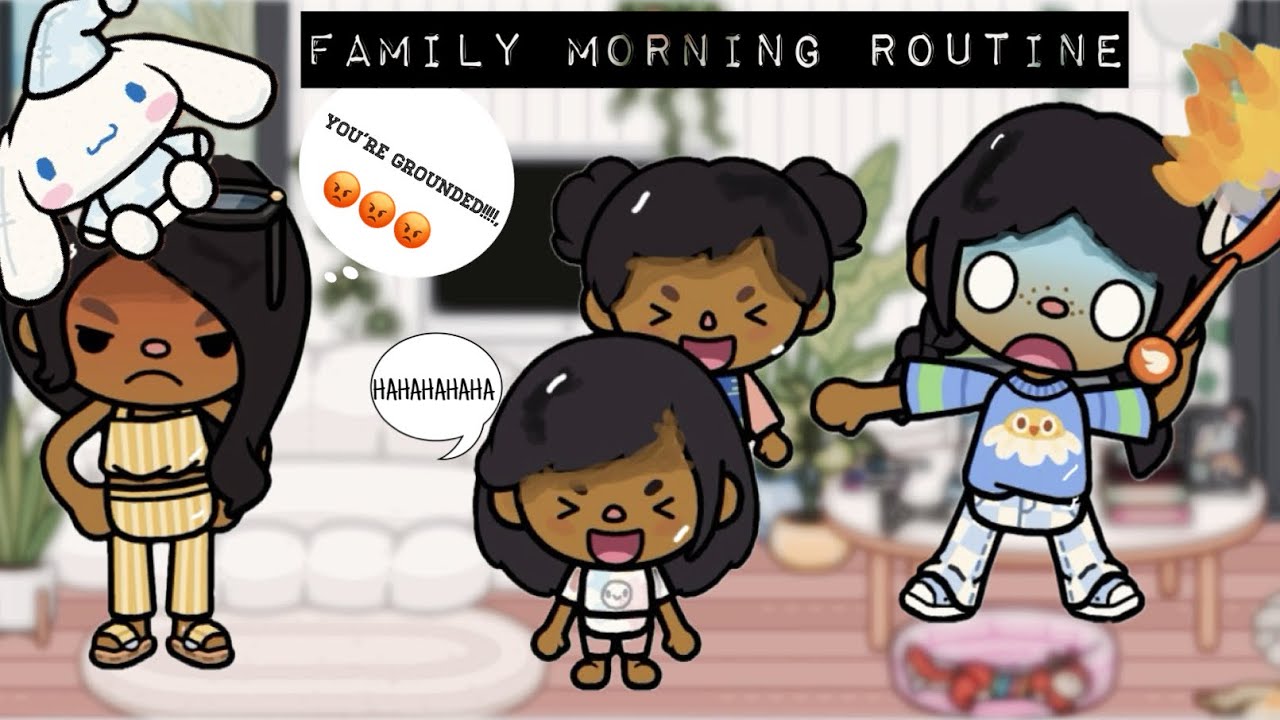 Family morning routine😡😱 || chaotic || Toca Boca ||￼￼