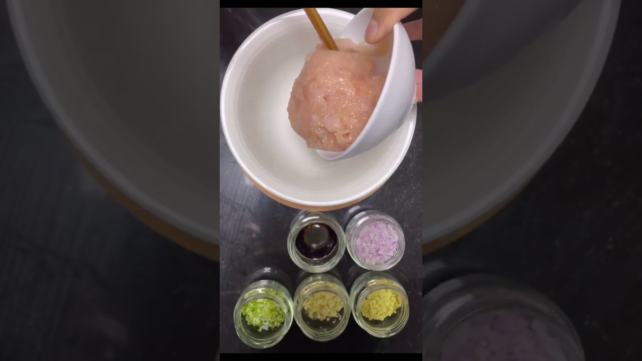 How to make Chicken momo Filling #shorts