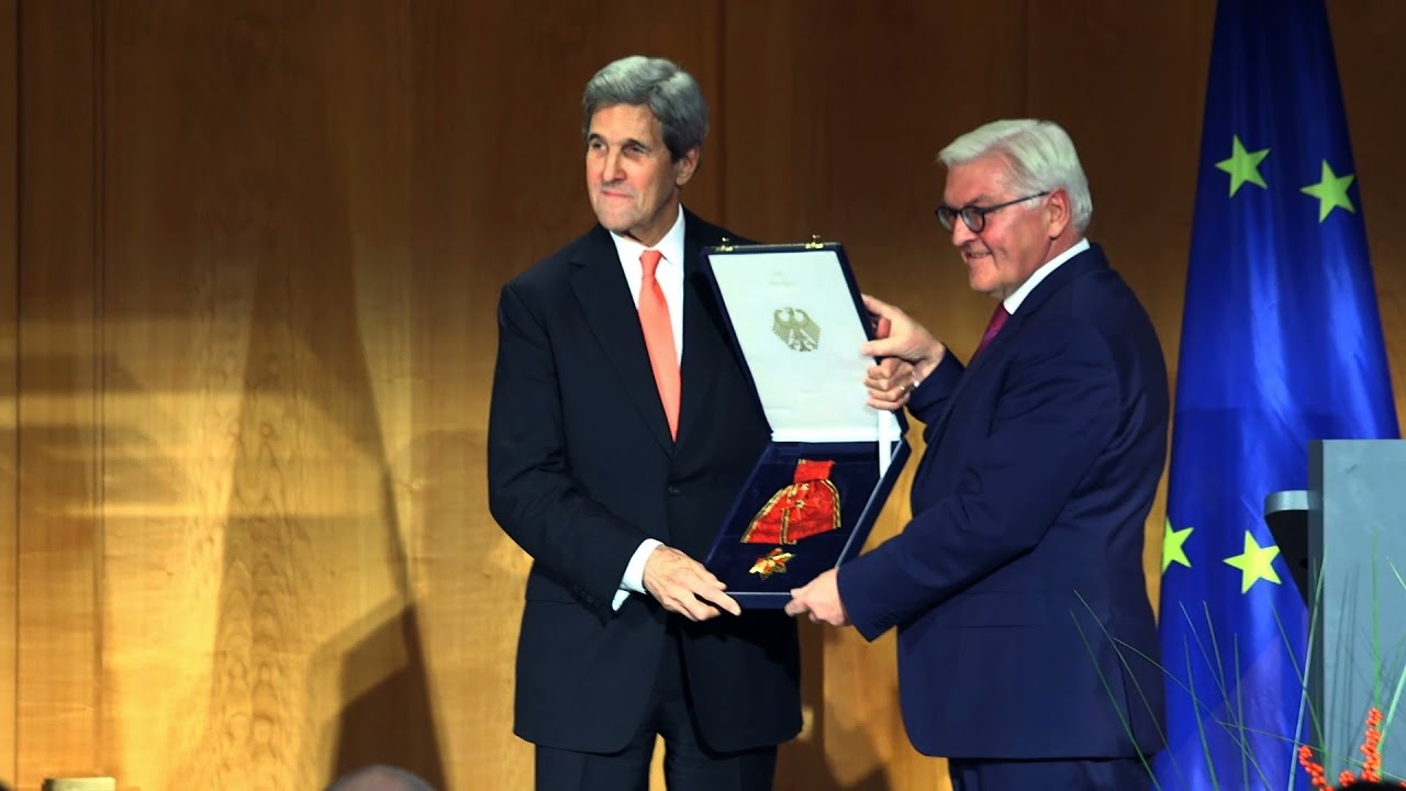 Secretary Kerry Awarded Grand Cross 1st Class of the Order of Merit of Germany