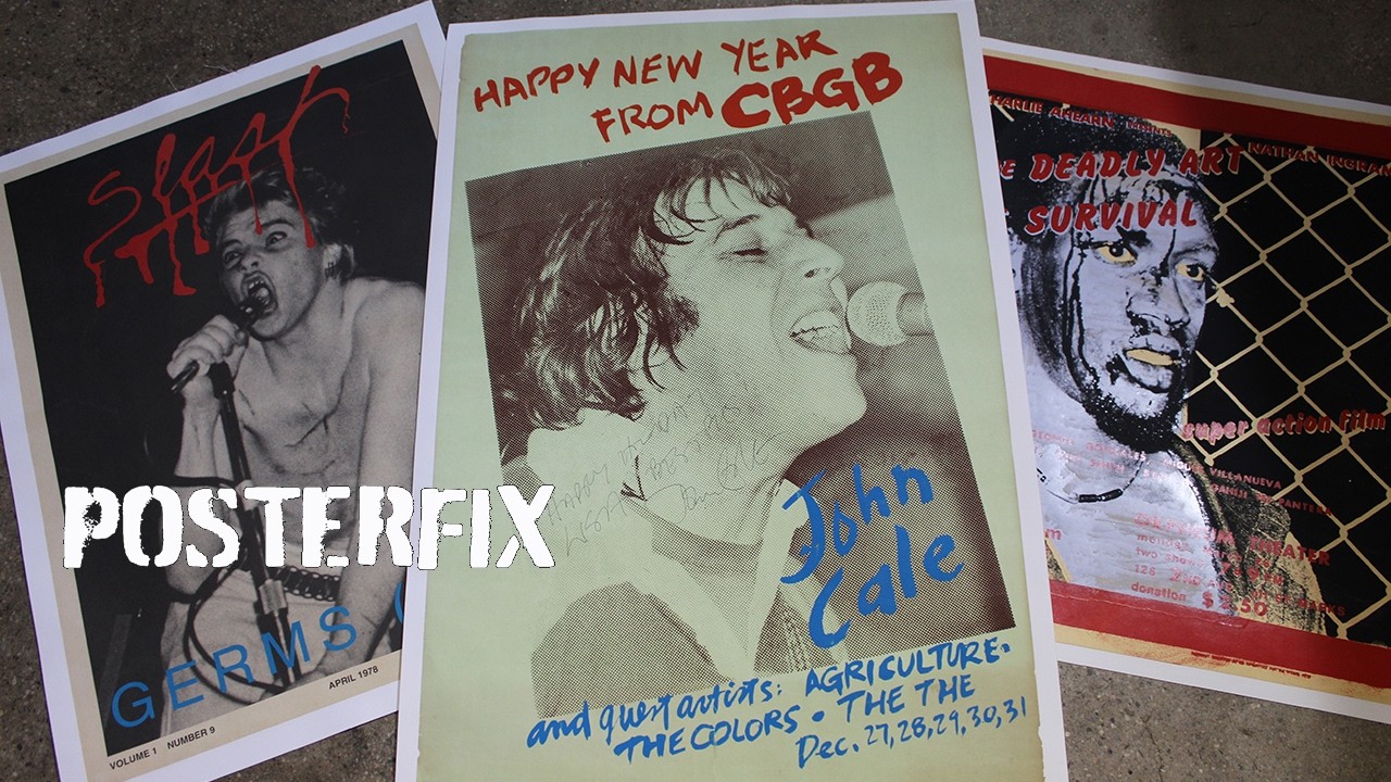 Restoring JOHN CALE - CBGB New Years 1979 PUNK Poster Fix