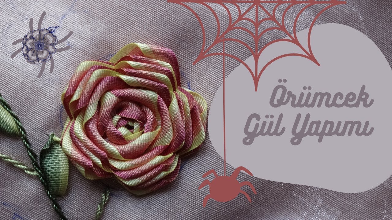 5 Bacaklı Örümcek Gül Yapımı