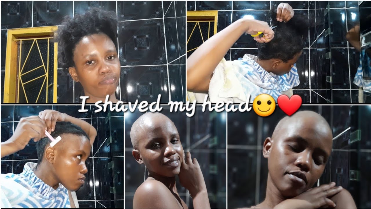 I Cut 💇🏽‍♀️and Shaved my big African hair on my own at home 🏡 | South African Youtuber