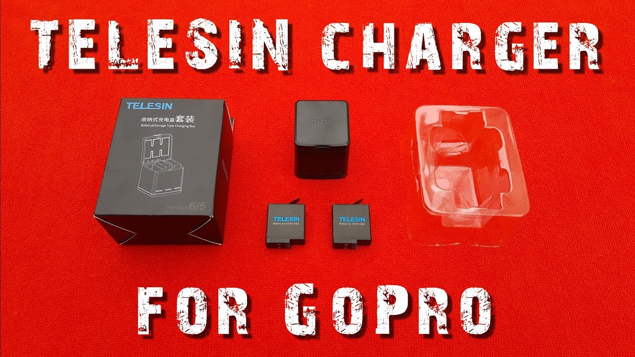 TELESIN Miglior Caricabatterie Triplo + 2 Batterie per GoPro • UNBOXING e Prova
