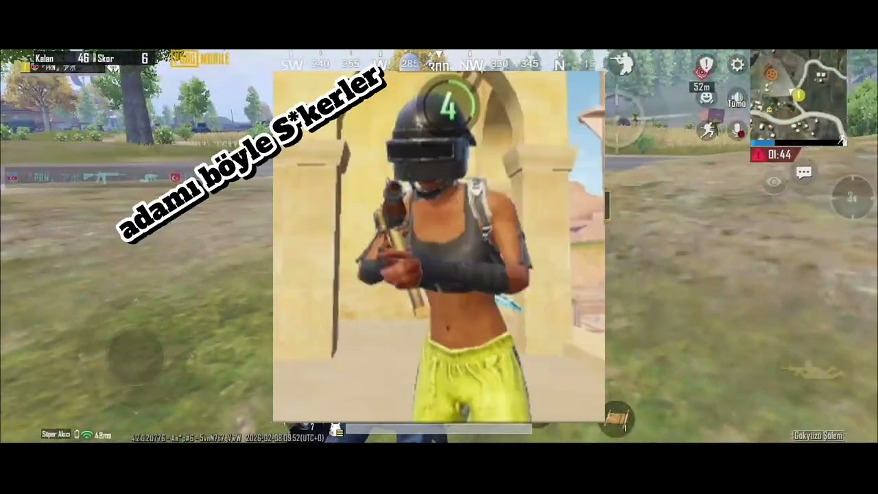 Babanızım :D HİLE ÖLDÜRDÜM / PUBGE MOBİLE GAMEPLAY 