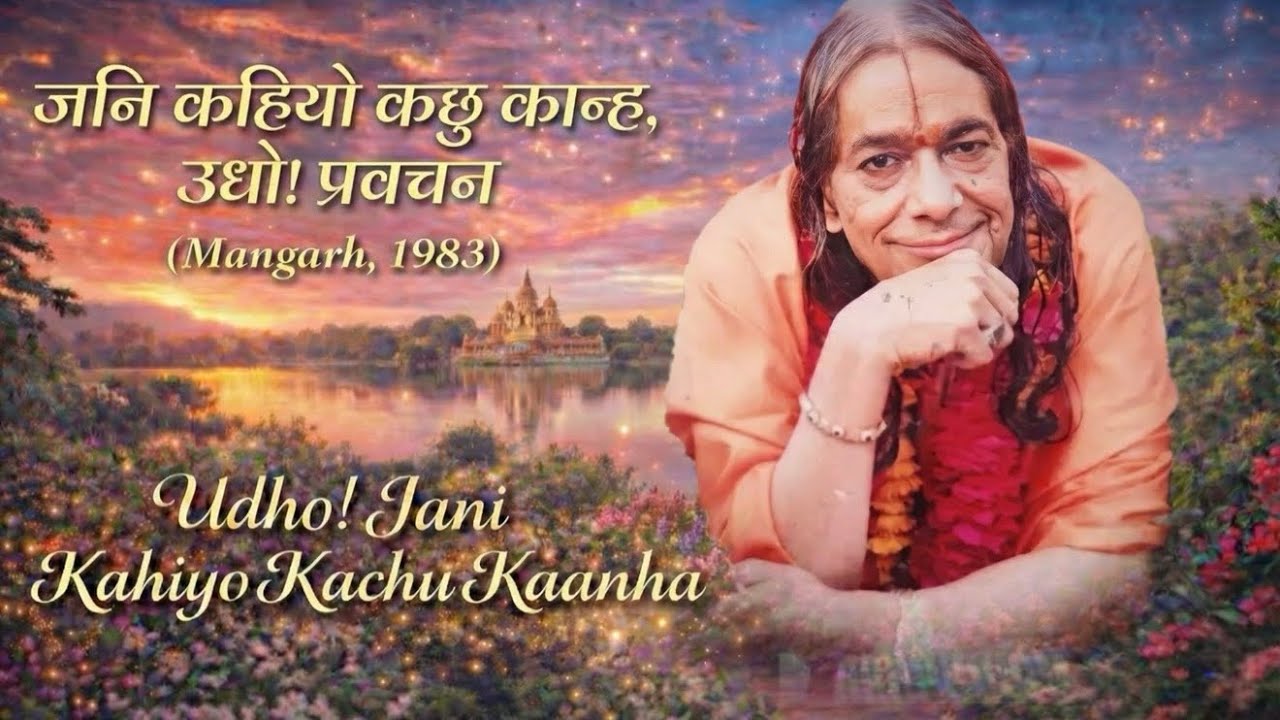 प्रवचन: जनि कहियो कछु कान्ह, उधो! | Udho! Jani Kahiyo Kachu Kaanh (Shri Maharaj Ji)