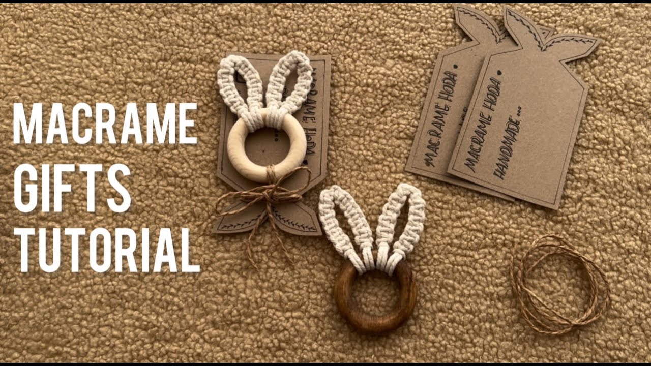 Macrame Rabbit gift | How to make a Macrame gift