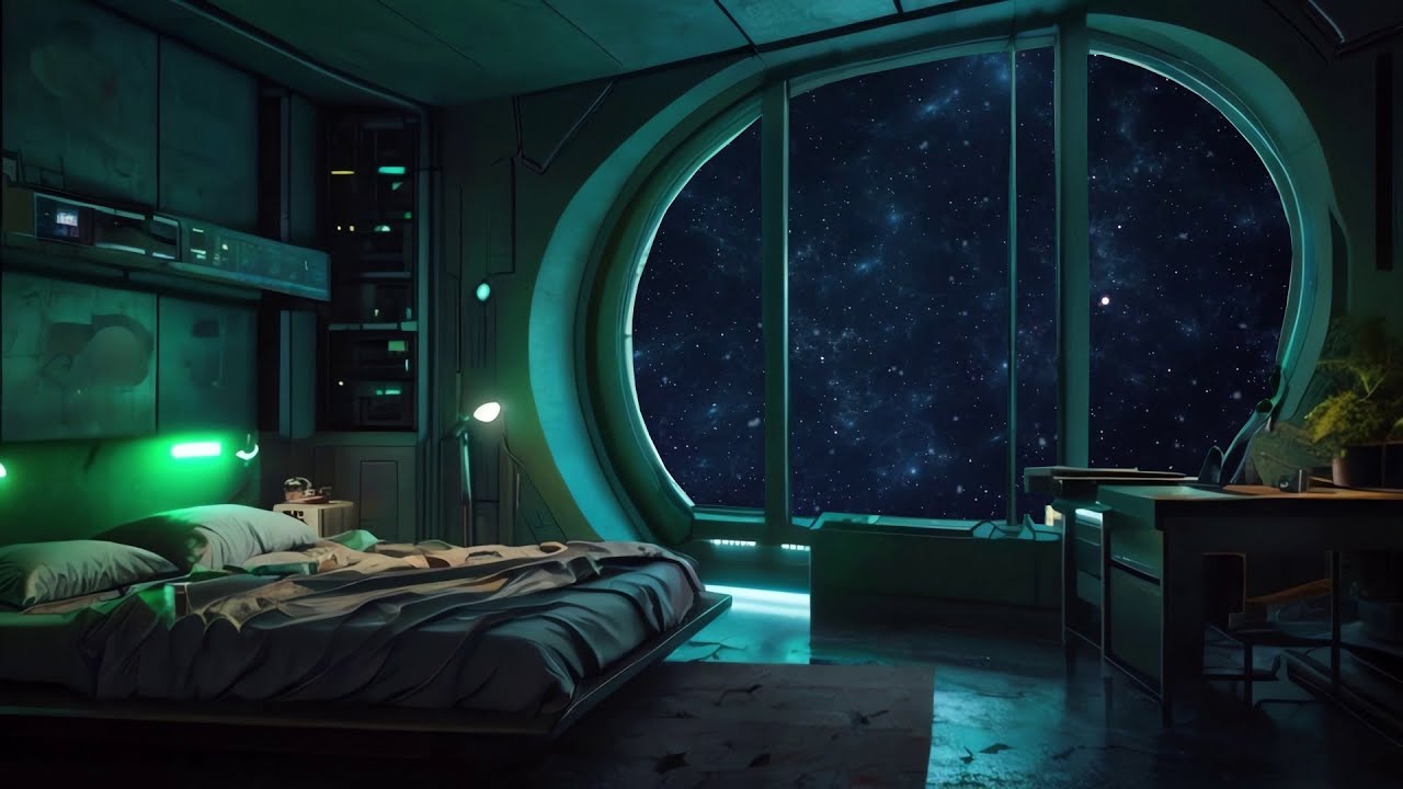 Space View Ambient Sound LIVE Insomnia  Space Traveling Music, Sounds for Stress Relief, Dreaming