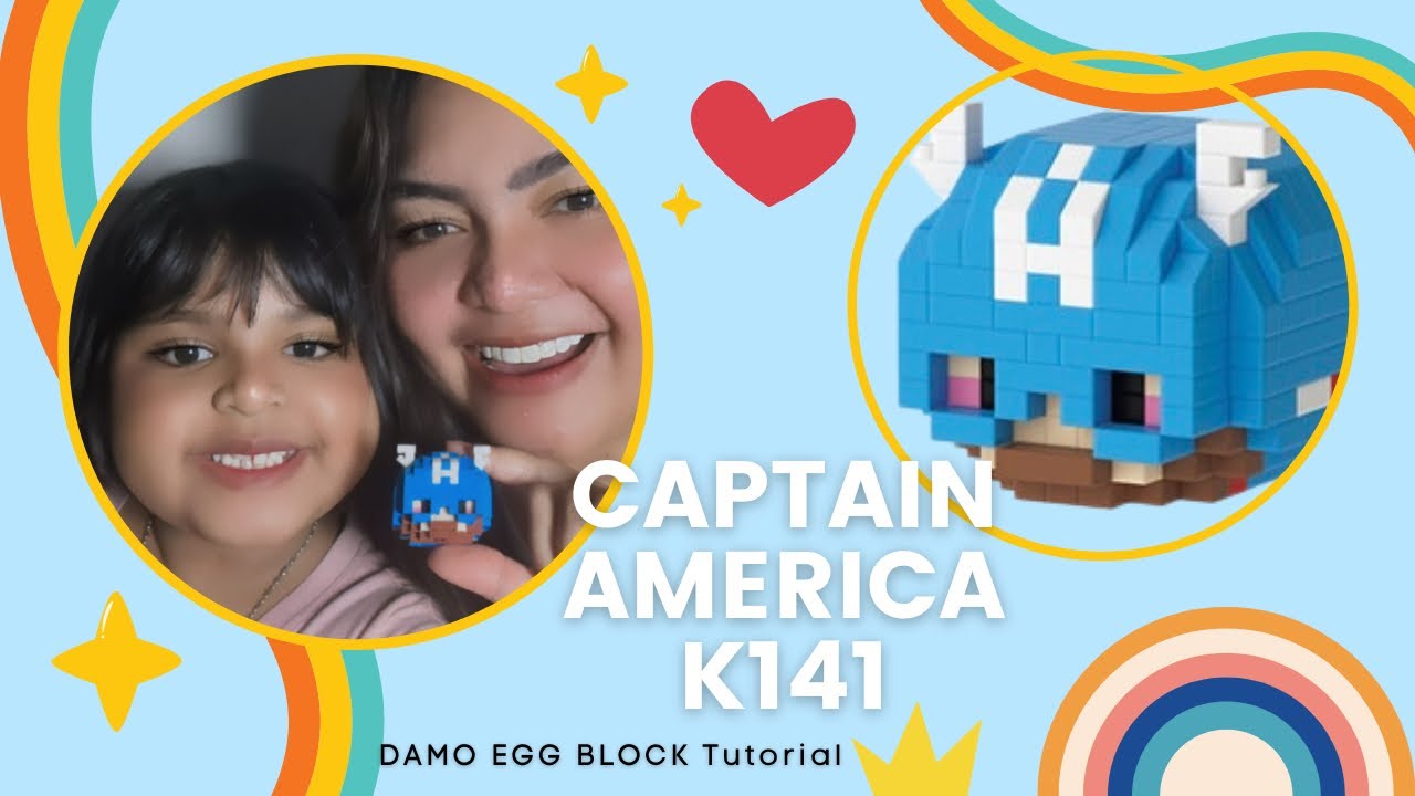 HOW TO BUILD CAPTAIN AMERICA K141 DAMO EGG LEGO MINI TUTORIAL