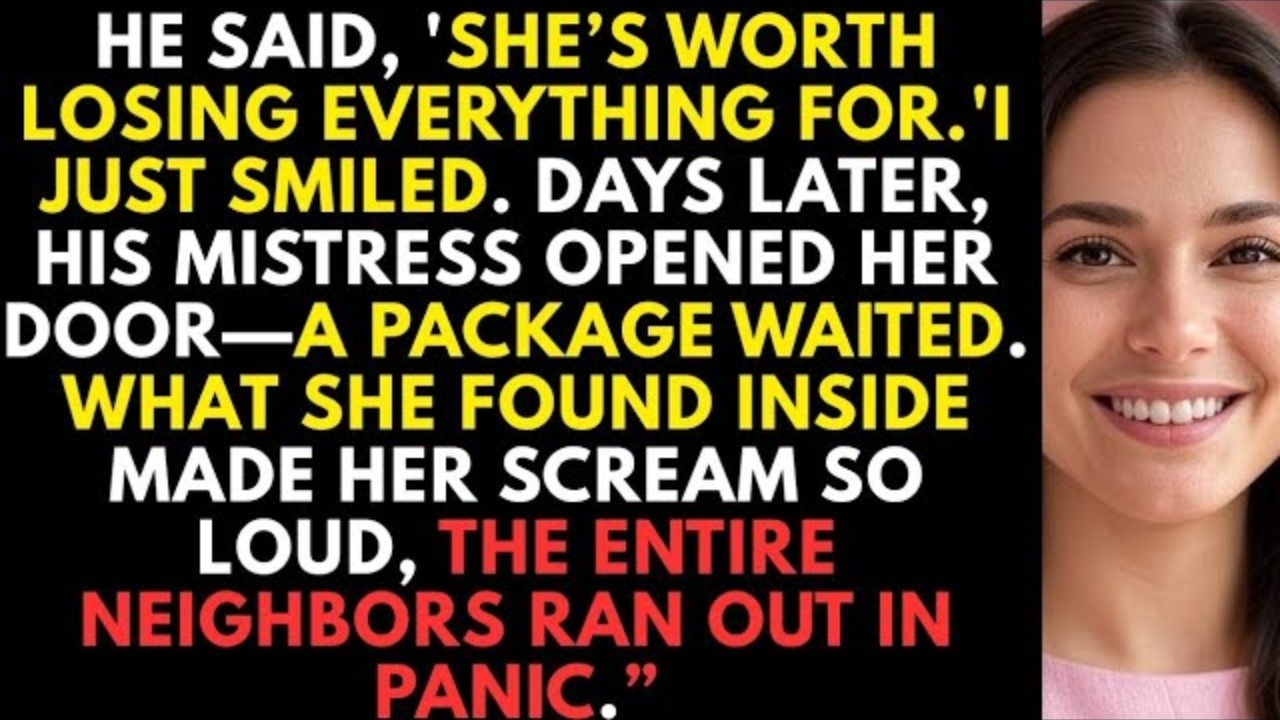 “She’s Worth It,” He Told His Friends. But When His Mistress Opened The Door To My Gift, Her Scream