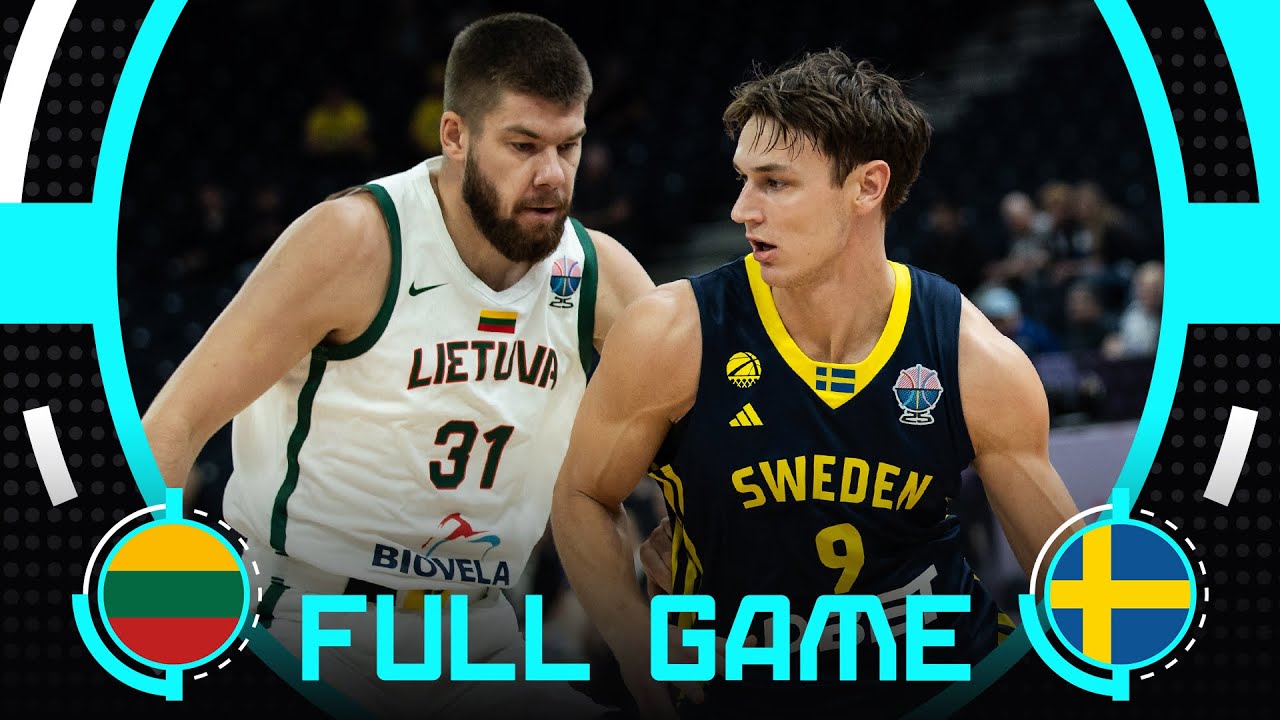 Group Phase | Lithuania v Sweden | Full Basketball Game | FIBA EuroBasket 2025