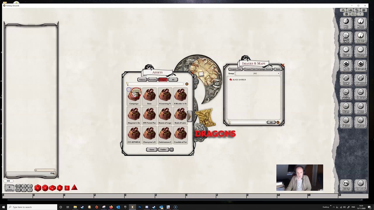 Importing Images into a Campaign in Fantasy Grounds Unity