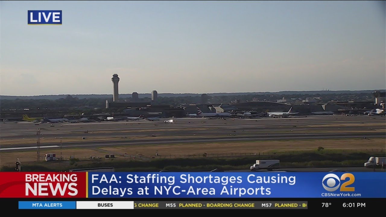 FAA: Staffing shortages causing delays at NYC-area airports
