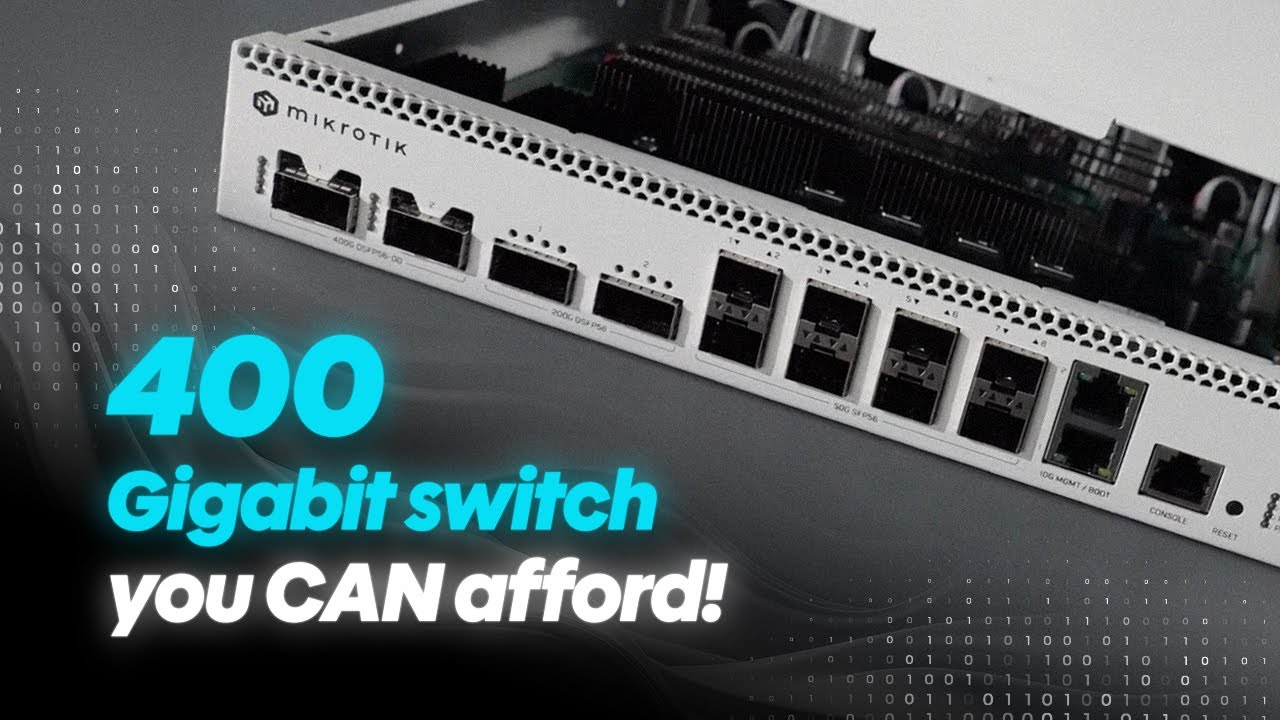 CRS812 DDQ: 400 Gigabit networking is now affordable!