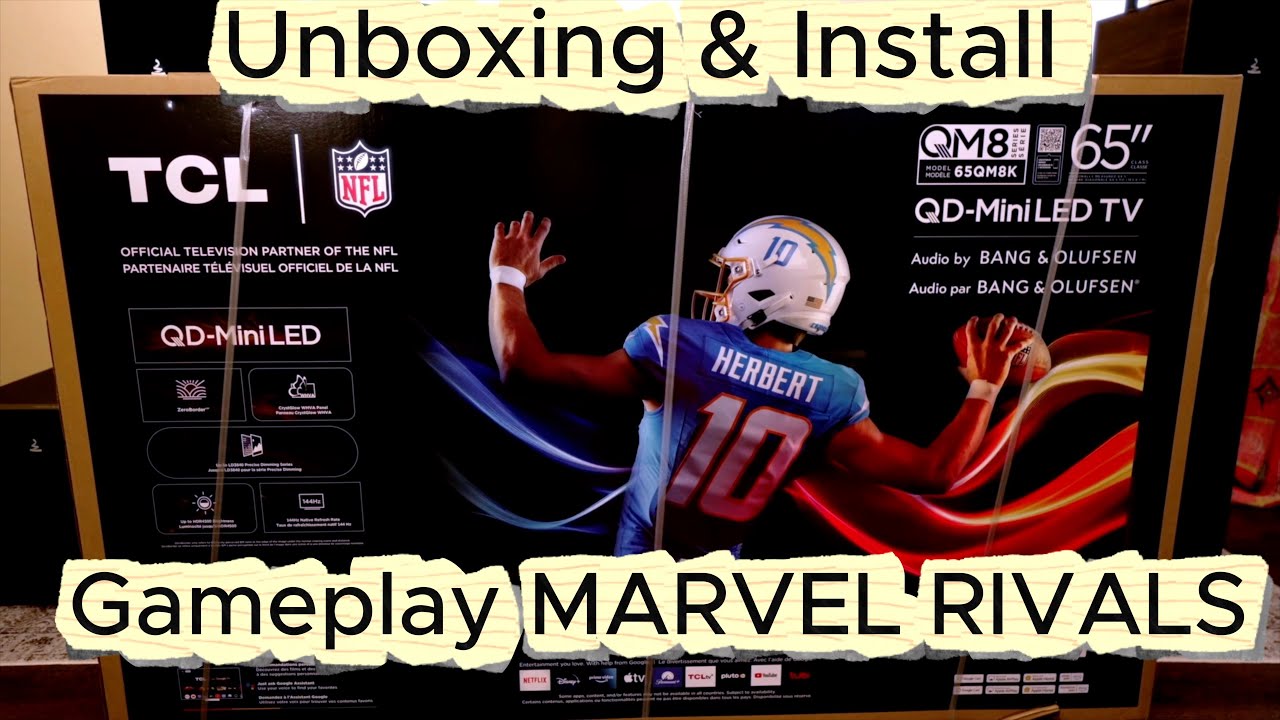 TCL 65QM8K 65 inch QD-Mini LED TV, Unboxing, Setup, and PS5 Pro Test with Marvel Rivals