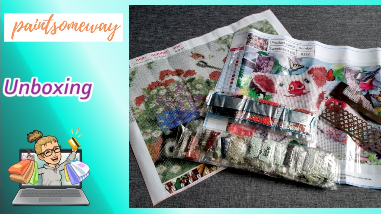 Diamond Painting / Unboxing / Paintsomeway / Verlosungspaket / #paintsomeway