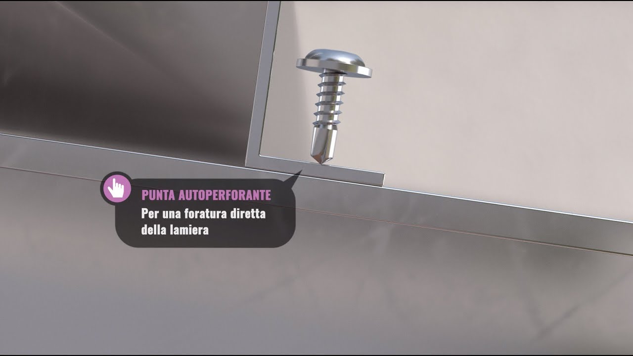 Ambrovit Tutorial - Viti autoperforanti a testa mezza tonda ranellata