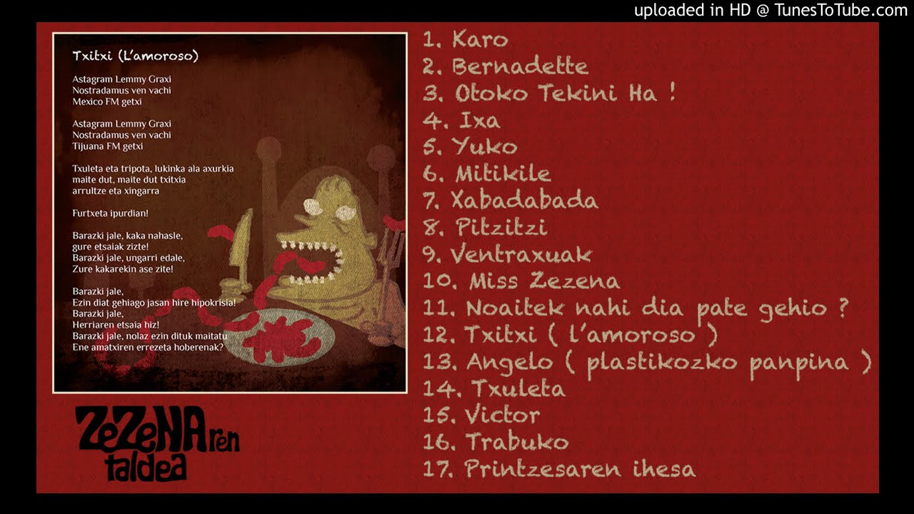 Txitxi (L'amoroso) - zezenaren taldea - Badabum Badabum!