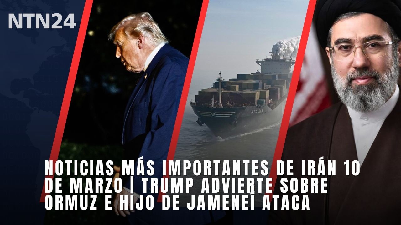 Noticias más importantes de Irán 10 de marzo | Trump advierte sobre Ormuz e hijo de Jameneí ataca