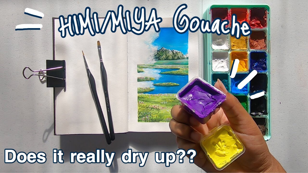 How to REACTIVATE Your HIMI/MIYA Jelly Gouache Set? 🎨 My Honest Review 1 Month Later + Paint with me