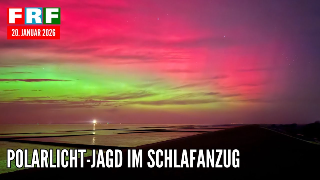 Spektakuläre Polarlichter lassen FRF-Sendeland in der Nacht funkeln