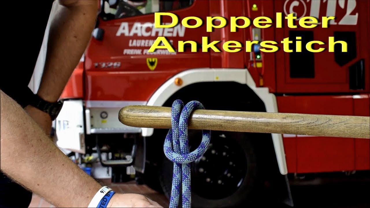 Knoten und Stiche der Feuerwehr: Der doppelte Ankerstich