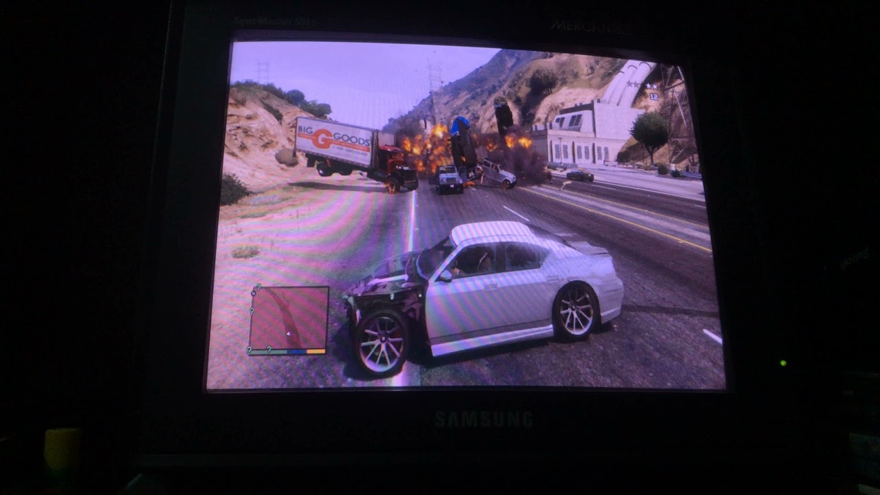 gta v 1.00 ps3 franklin car damage test