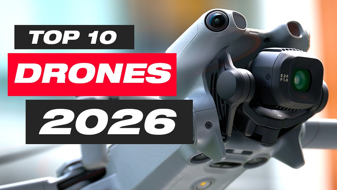 TOP 10 DRONES para comprar EM 2026 - de 300 até 10.000 reais (GUIA COMPLETO)