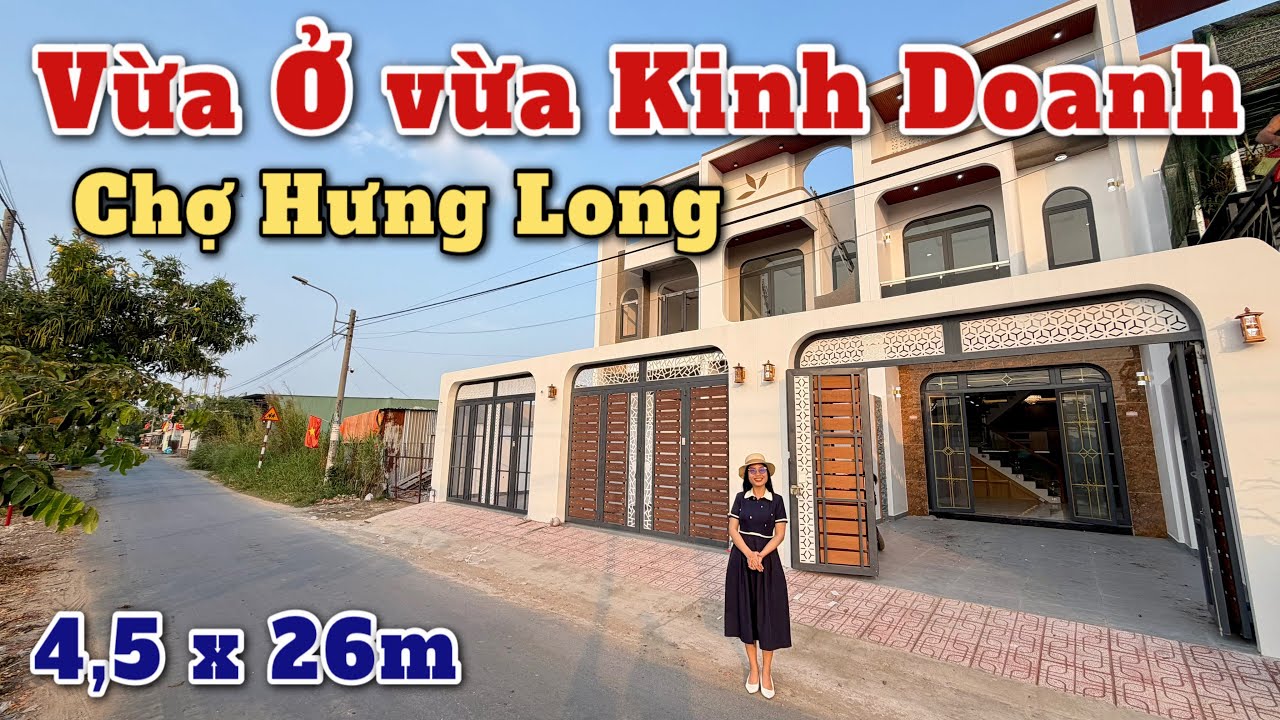 VỊ TRÍ ĐẸP VỪA Ở VỪA CÓ THỂ KINH DOANH ĐƯỢC 😇Bán nhà gần chợ Hưng Long đầy đủ tiện ích