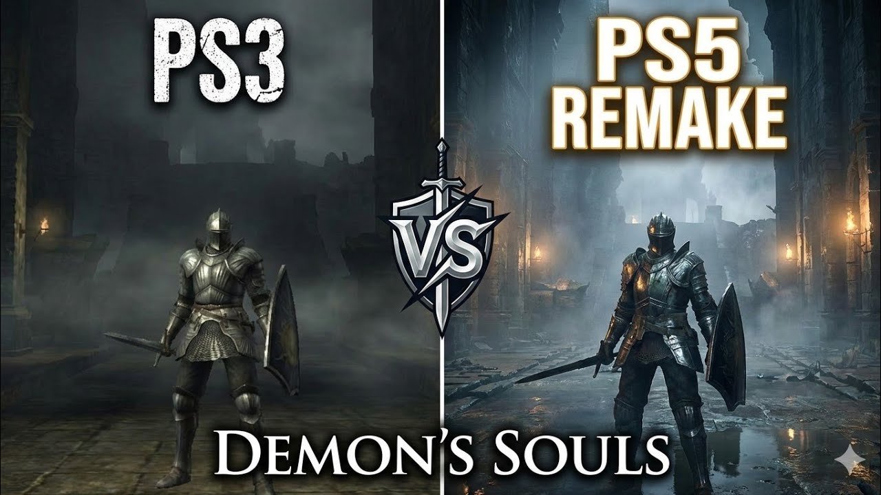Demon’s Souls Remake vs PS3 – Huge Graphics Upgrade Comparison