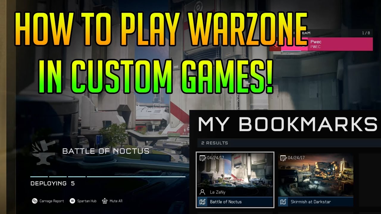 How to Play Warzone in Custom Games!