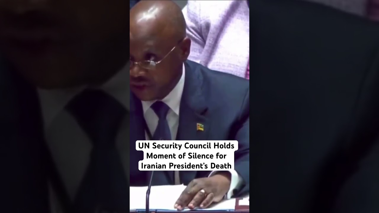 UN Security Council holds a moment of silence for death of #iran president #ebrahimraisi.