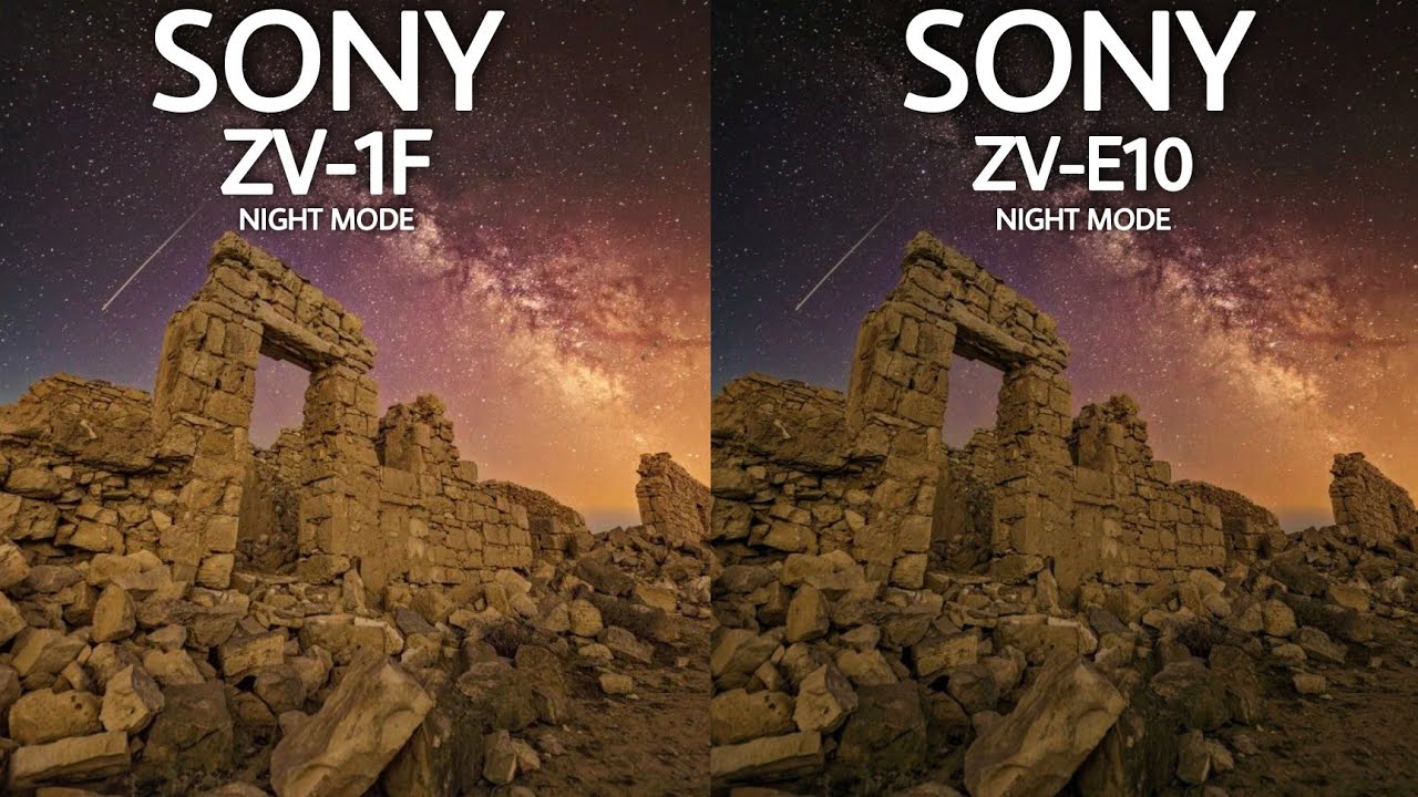 Sony ZV-1F VS Sony ZV-E10 Night Mode Camera Comparison