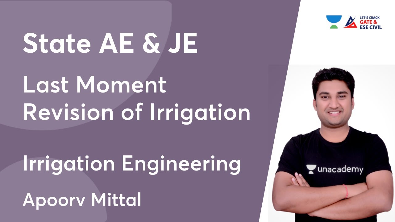 Last Moment Revision of Irrigation for State AE & JE | Irrigation Engineering | Apoorv Mittal